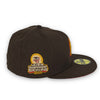 Street Rules Yankees 59FIFTY New Era Brown Fitted Hat Red Bottom