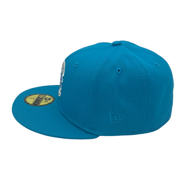 Summer Pack Cubs New Era 59FIFTY Blue Jewel Hat Gray Bottom