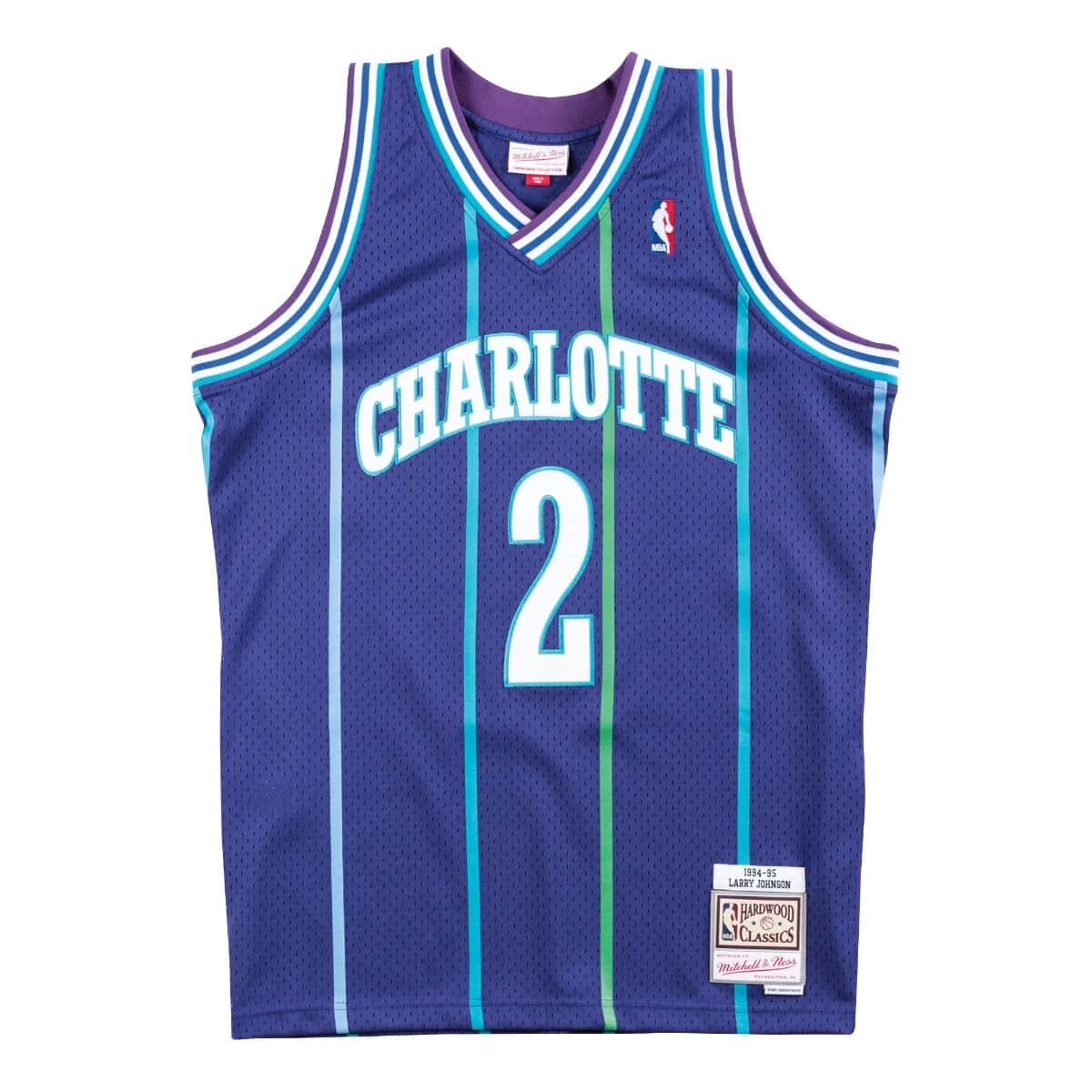 Swingman Jersey Charlotte Hornets Alternate 1994-95 Larry Johnson