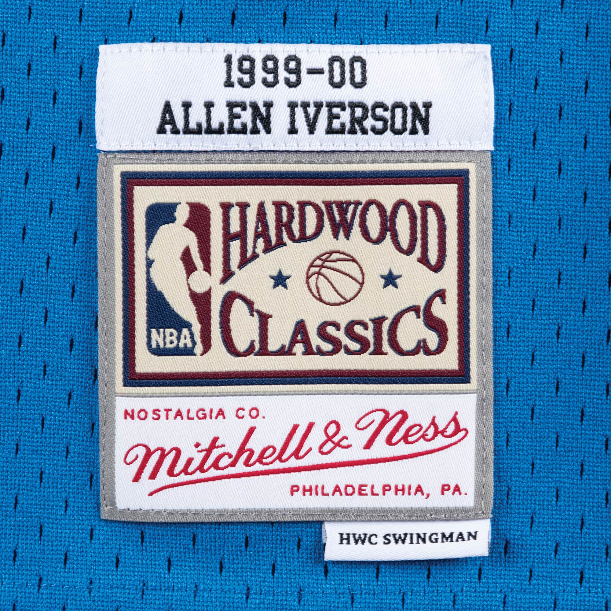 Philadelphia 76ers Allen Iverson 1997 Hardwood Classics Alternate