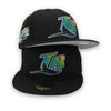 Tampa Bay Rays 98 Inaugural Season New Era 59FIFTY MLB Black Hat Gray Bottom