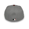 Texas Rangers 40th Anni. New Era 59FIFTY Grey & H Red Hat Kelly Green Botton
