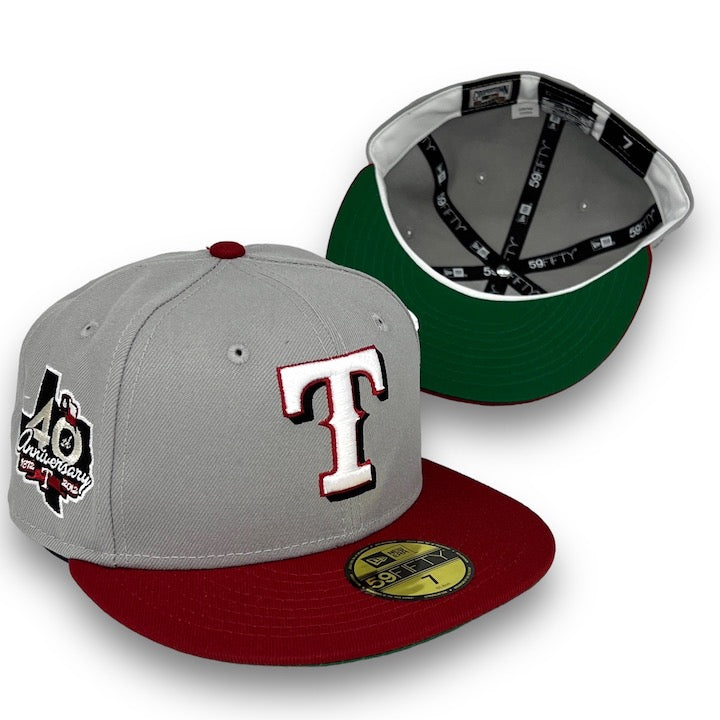 New Era Texas Rangers Final Season Good Green UV (Off White/Red)