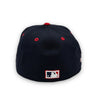 Texas Rangers 50th Anni. New Era 59FIFTY Navy & Red Hat Gray Bottom