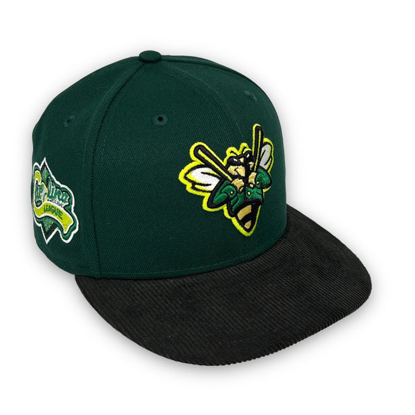 The C Pack 2.0 GreenJackets New Era 59FIFTY Green & Black Corduroy Hat Cyber Green Bottom