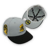 The C Pack 2.0 Pirates New Era 59FIFTY H Grey & Black Corduroy Hat Grey Bottom