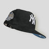 The C Pack NY Yankees New Era 59FIFTY Black Corduroy Hat Sky Blue Bottom