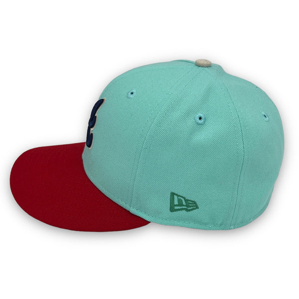 The Freshman Pack Braves 59FIFTY New Era Fitted Hat Stone Bottom