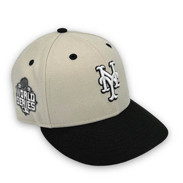 New York Mets 59FIFTY New Era Fitted Hat Grey Bottom