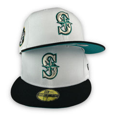 Seattle Mariners 20th Anni. New Era 59FIFTY Grey Hat Teal Bottom – USA CAP  KING