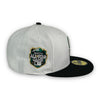The Tribute Mariners 23 ASG 59FIFTY New Era White & Black Fitted Hat Teal Bottom
