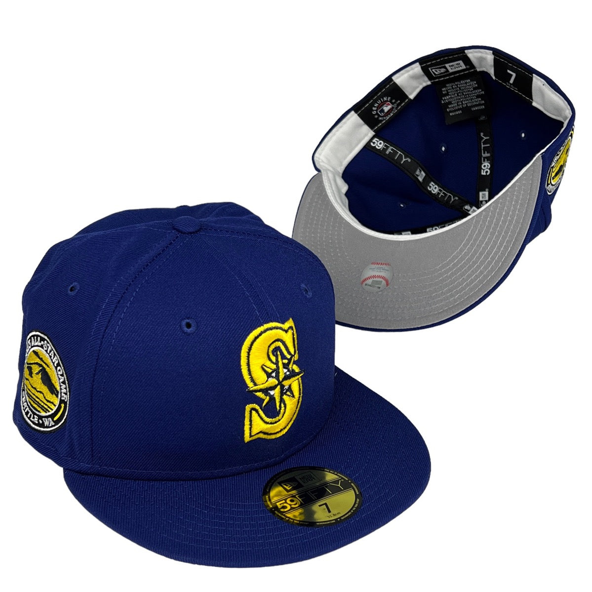 Seattle Mariners New Era Dark Royal Blue/Sky Blue Bottom With 2023 All-Star  Game Patch On Side 9FIFTY Adjustable SnapBack Hat