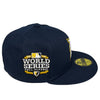 The Trifecta Pack Tigers 59FIFTY New Era Oceanside Blue Fitted Hat Yellow Bottom
