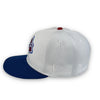White Dome Braves 150th Anni. 59FIFTY New Era White & Blue Fitted Hat Grey Bottom
