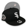 White Sox ASY 9FIFTY New Era Black Snapback Hat Grey Bottom