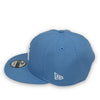Yankees 00 SS 9FIFTY New Era Sky Blue Snapback Hat Grey Bottom