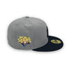 Yankees 2009 World Series New Era 59FIFTY Grey Navy Hat Grey UV