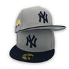 Yankees 2009 World Series New Era 59FIFTY Grey Navy Hat Grey UV