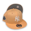 Yankees 20 Derek Jeter 9FIFTY New Era Peach Snapback Hat Grey Bottom