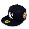 Yankees 39 WS New Era 59FIFTY Navy Fitted Hat Green Bottom
