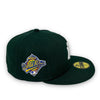 Yankees 96 WS 59Fifty New Era Fitted Dark Green Hat Gray Bottom