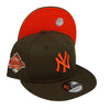 Yankees 96 WS 9FIFTY New Era Brown Snapback Hat Orange Bottom