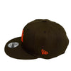 Yankees 96 WS 9FIFTY New Era Brown Snapback Hat Orange Bottom