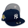 Yankees 96 WS 9FIFTY New Era Light Navy Snapback Hat Grey Bottom