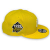 Yankees 99 WS 9FIFTY New Era Bright Yellow Snapback Hat Grey Bottom