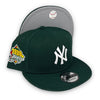 Yankees 99 WS 9FIFTY New Era DK Green Snapback Hat Grey Bottom