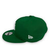 Yankees 99 WS 9FIFTY New Era Green Snapback Hat Grey Bottom