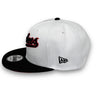 Yankees 99 WS 9FIFTY New Era White & Black Snapback Hat Red UV