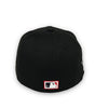 New York Yankees 99 WS New Era 59FIFTY Black Fitted Hat Red Bottom