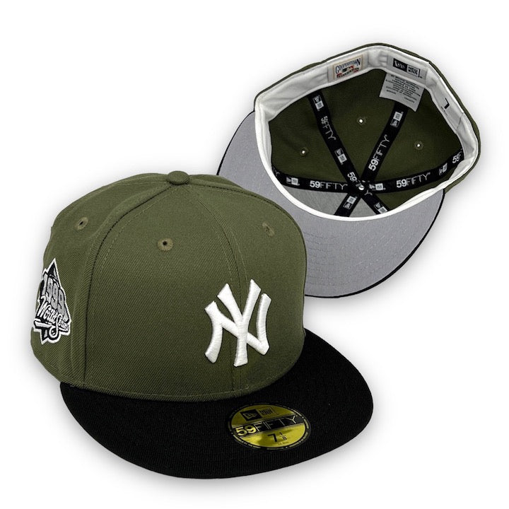 Yankees 99 WS 59FIFTY New Era Red Fitted Hat Grey Bottom – USA CAP KING