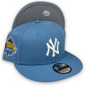 Yankees 99 WS 9FIFTY New Era Sky Blue Snapback Hat Grey Bottom