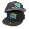 Tampa Bay Rays Authentic Collection New Era 59FIFTY MLB Black Hat
