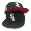 Chicago White Sox 2005 WS New Era Fitted Black Hat Red Bottom