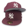 New York Yankees Basic 59FIFTY New Era Burgundy Hat