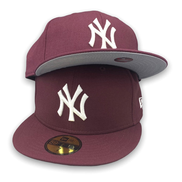 New York Yankees Basic 59FIFTY New Era Burgundy Hat