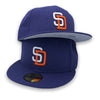 San Diego Padres Authentic Collection 59FIFTY New Era Light Purple Hat