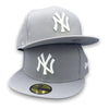 New York Yankees Basic 59FIFTY New Era Gray Hat