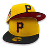 Pittsburgh Pirates 1959 ASG 59FIFTY New Era Yellow & Black Fitted Hat Red Bottom