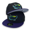 Tampa Bay Rays Authentic Collection 59FIFTY New Era Black & Purple Hat