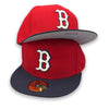 Boston Red Sox Basic Authentic Collection  New Era 59FIFTY Red & Navy Blue Hat