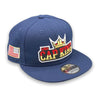 USA Cap King & American Flag 9FIFTY New Era Ocean Blue Snapback Hat